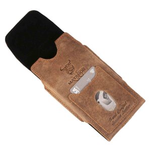 MATADOR Leder iPhone X XS Tasche Hülle Gürteltasche Vintage Braun