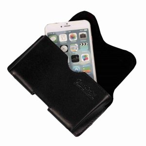 MATADOR Apple iPhone X XS Leder-Case-Cover-Hülle-Tasche Schwarz
